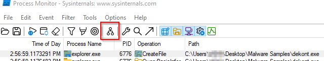 Proc Tree Button